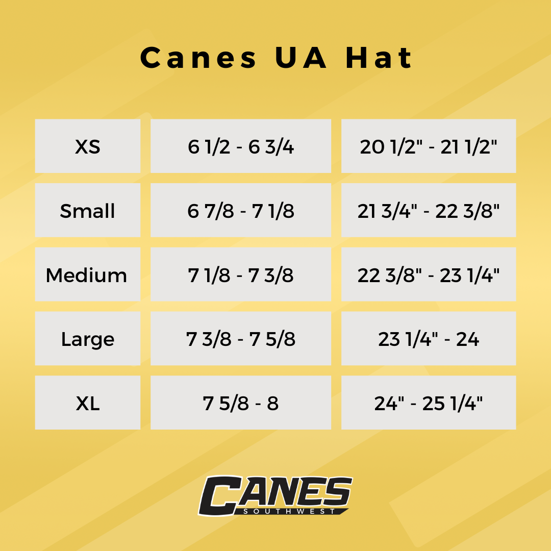 UA Canes Game Hat Gold