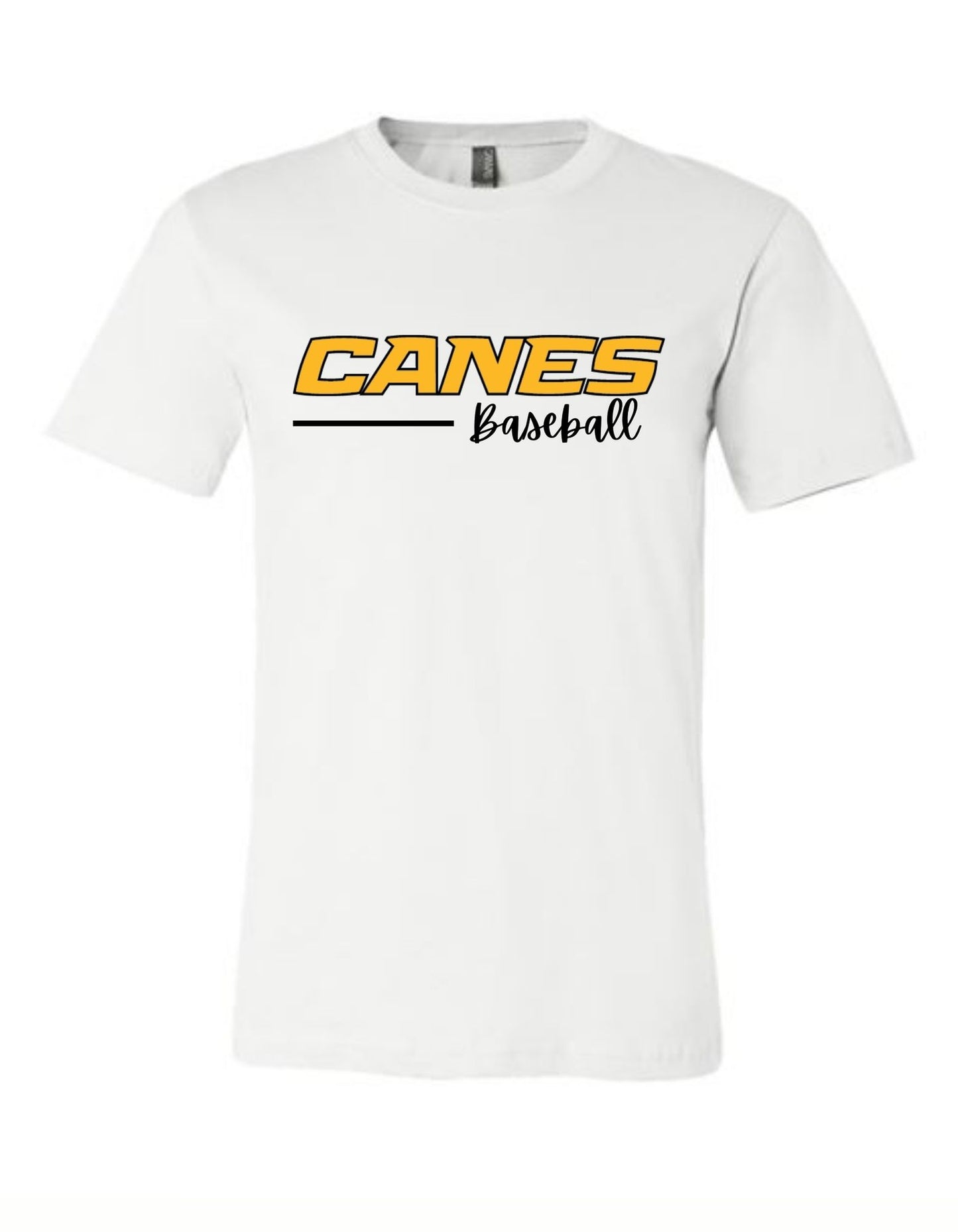 Canes Baseball Script Tee