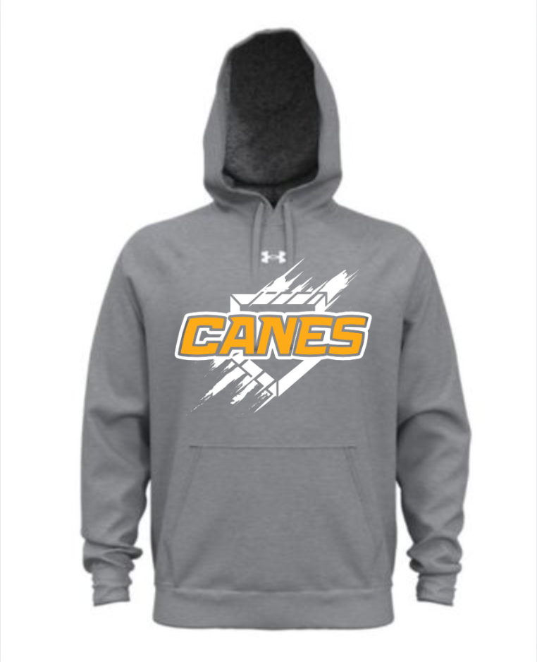 UA Canes Sliding Home Hoodie Youth