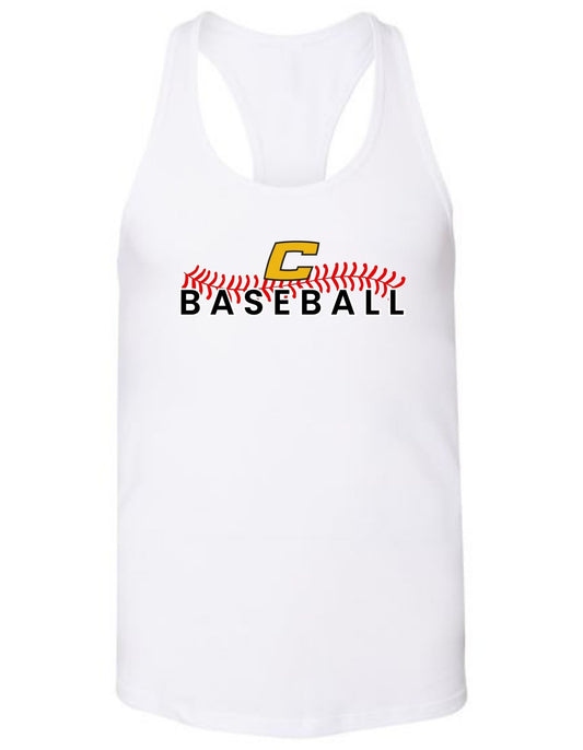 C Stitch Baseball Racerback Tank
