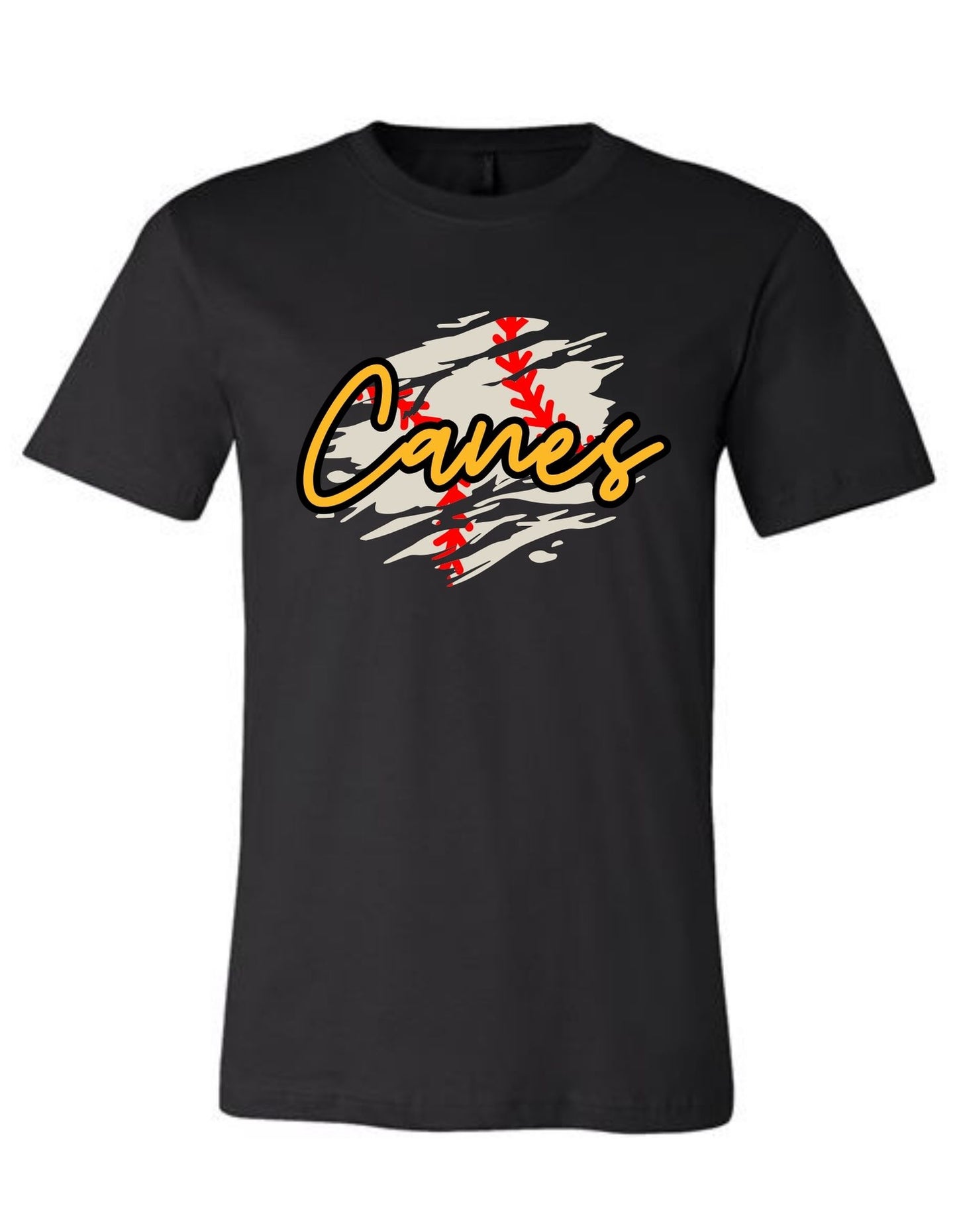 Canes Baseball Print Tee