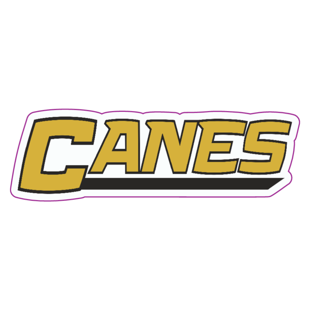 Canes Block Decal