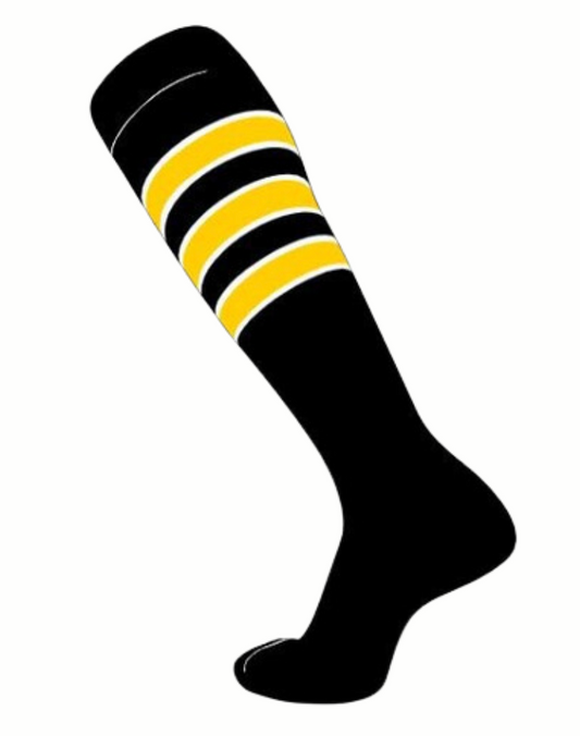 Canes Black Gold Custom Extra Long Sock