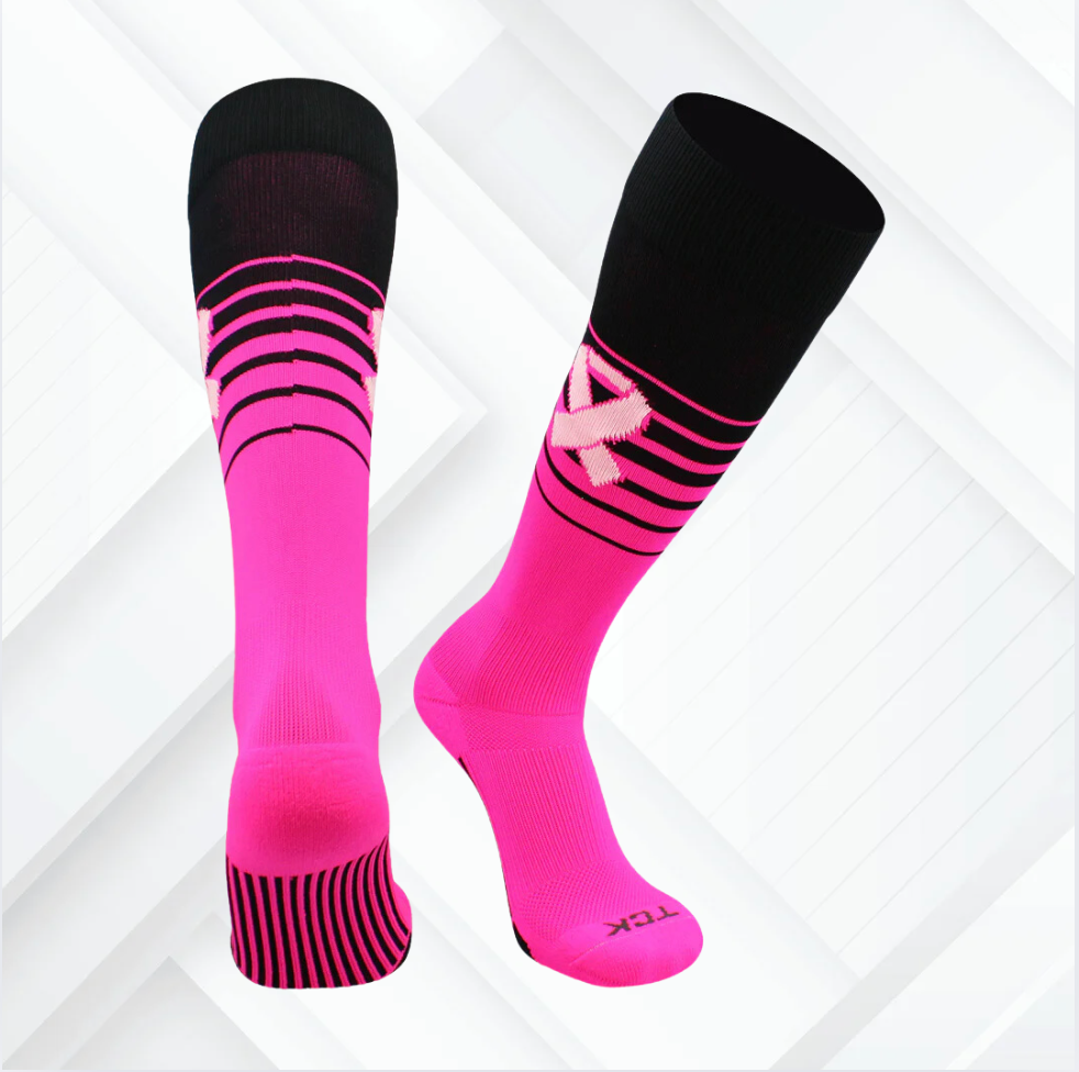 Pink Breast Cancer Socks