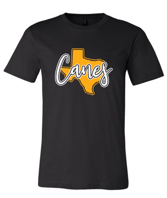 Canes Texas Cursive Tee