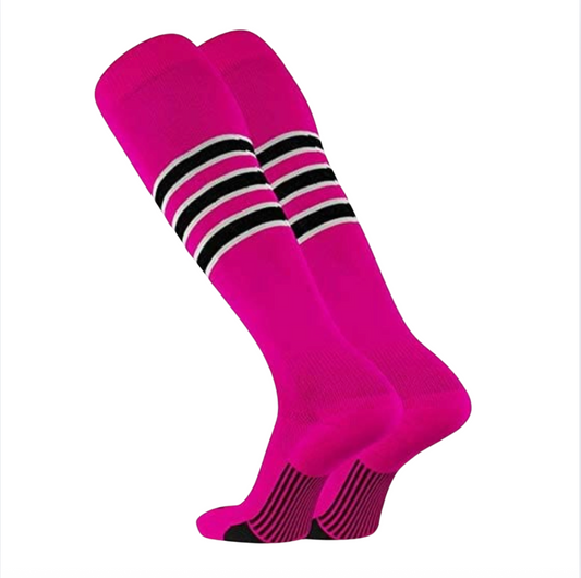 Canes Pink Custom Long Sock
