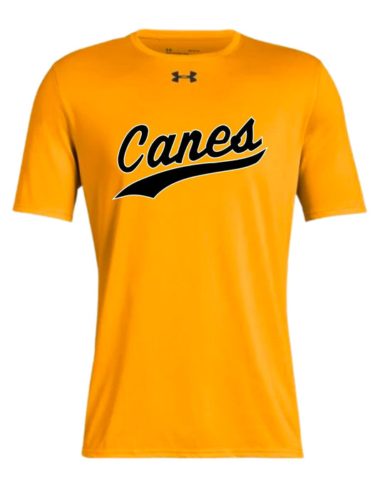 UA Canes Gold Tech Tee